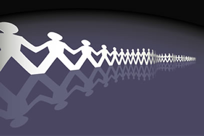 helping hands working together